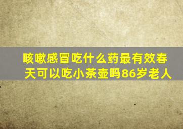 咳嗽感冒吃什么药最有效春天可以吃小茶壶吗86岁老人