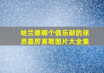 哈兰德哪个俱乐部的球员最厉害呢图片大全集