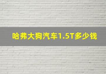 哈弗大狗汽车1.5T多少钱