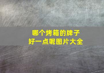 哪个烤箱的牌子好一点呢图片大全