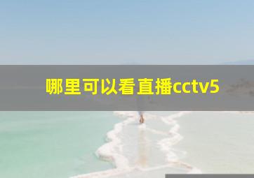 哪里可以看直播cctv5