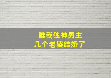 唯我独神男主几个老婆结婚了