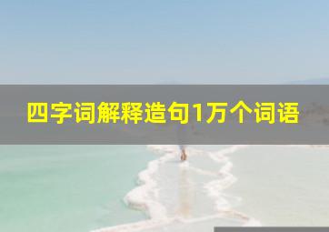 四字词解释造句1万个词语