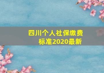 四川个人社保缴费标准2020最新