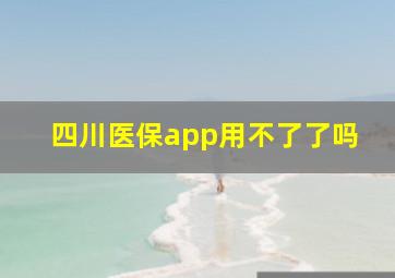 四川医保app用不了了吗