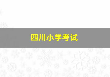 四川小学考试