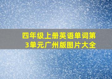 四年级上册英语单词第3单元广州版图片大全