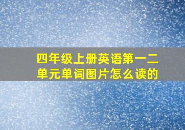 四年级上册英语第一二单元单词图片怎么读的