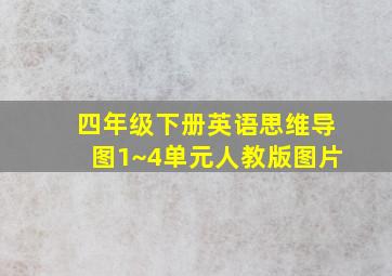 四年级下册英语思维导图1~4单元人教版图片