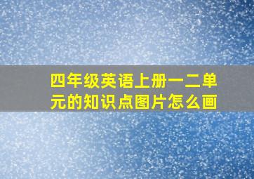 四年级英语上册一二单元的知识点图片怎么画