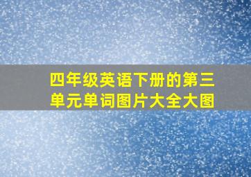 四年级英语下册的第三单元单词图片大全大图