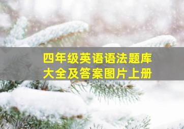 四年级英语语法题库大全及答案图片上册