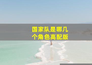 国家队是哪几个角色高配版