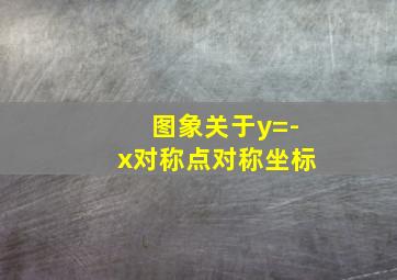 图象关于y=-x对称点对称坐标