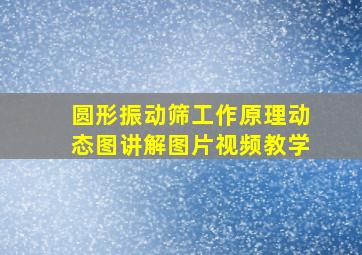 圆形振动筛工作原理动态图讲解图片视频教学