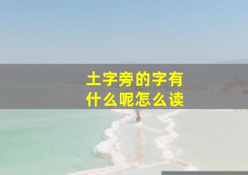 土字旁的字有什么呢怎么读