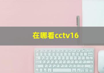 在哪看cctv16