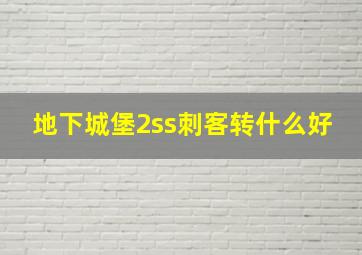 地下城堡2ss刺客转什么好