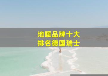 地暖品牌十大排名德国瑞士