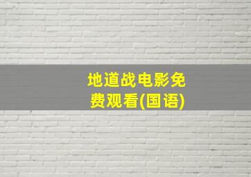 地道战电影免费观看(国语)