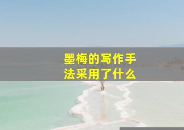 墨梅的写作手法采用了什么