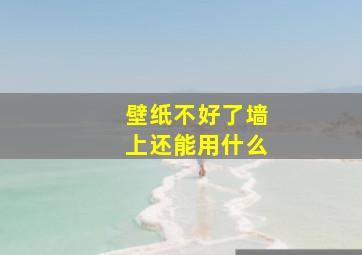 壁纸不好了墙上还能用什么