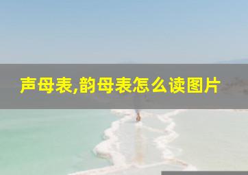 声母表,韵母表怎么读图片