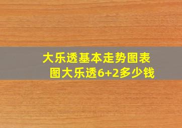 大乐透基本走势图表图大乐透6+2多少钱