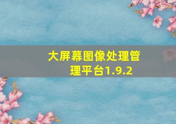 大屏幕图像处理管理平台1.9.2