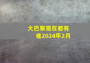 大巴黎现在都有谁2024年2月