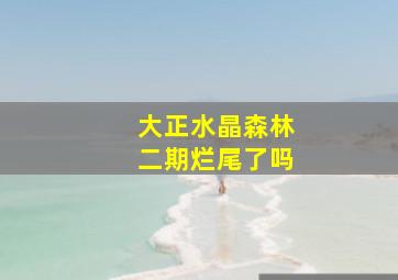 大正水晶森林二期烂尾了吗