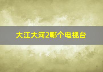 大江大河2哪个电视台