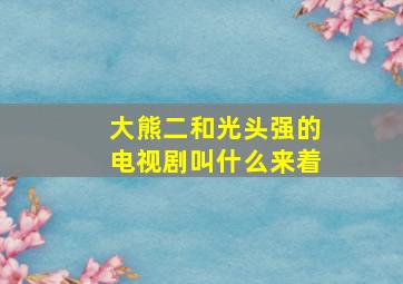 大熊二和光头强的电视剧叫什么来着