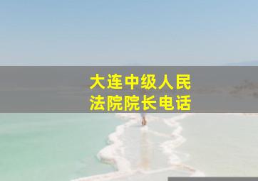 大连中级人民法院院长电话