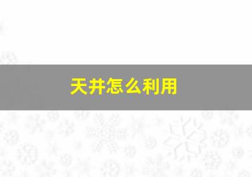 天井怎么利用