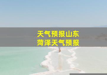 天气预报山东菏泽天气预报