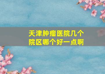 天津肿瘤医院几个院区哪个好一点啊