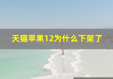 天猫苹果12为什么下架了