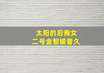 太阳的后裔女二号金智媛晋久