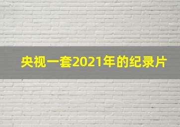 央视一套2021年的纪录片