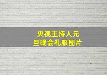 央视主持人元旦晚会礼服图片