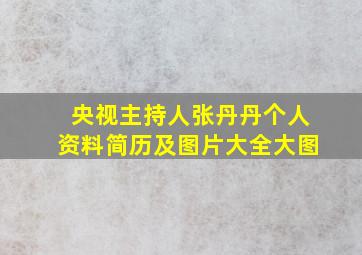 央视主持人张丹丹个人资料简历及图片大全大图