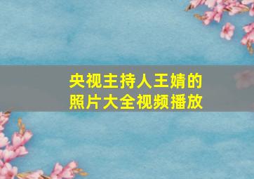 央视主持人王婧的照片大全视频播放