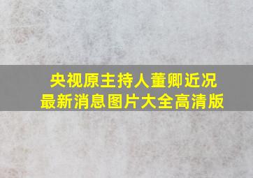 央视原主持人董卿近况最新消息图片大全高清版