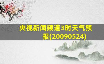 央视新闻频道3时天气预报(20090524)