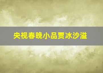 央视春晚小品贾冰沙溢