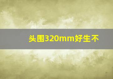 头围320mm好生不