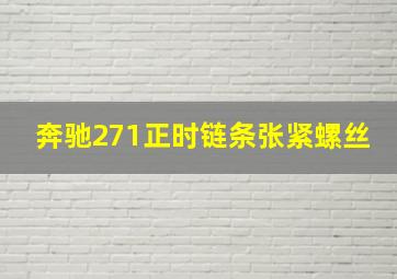 奔驰271正时链条张紧螺丝