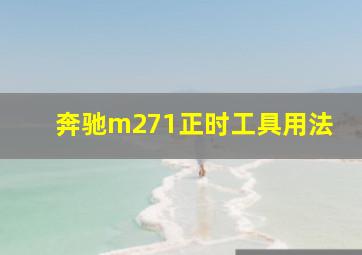 奔驰m271正时工具用法