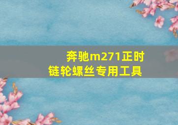 奔驰m271正时链轮螺丝专用工具